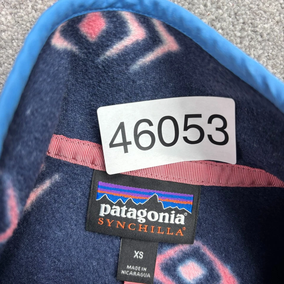 Patagonia Synchilla Fleece Adult X Small Blue Space Spirits Snap-T Jumper Men - Image 4 of 4