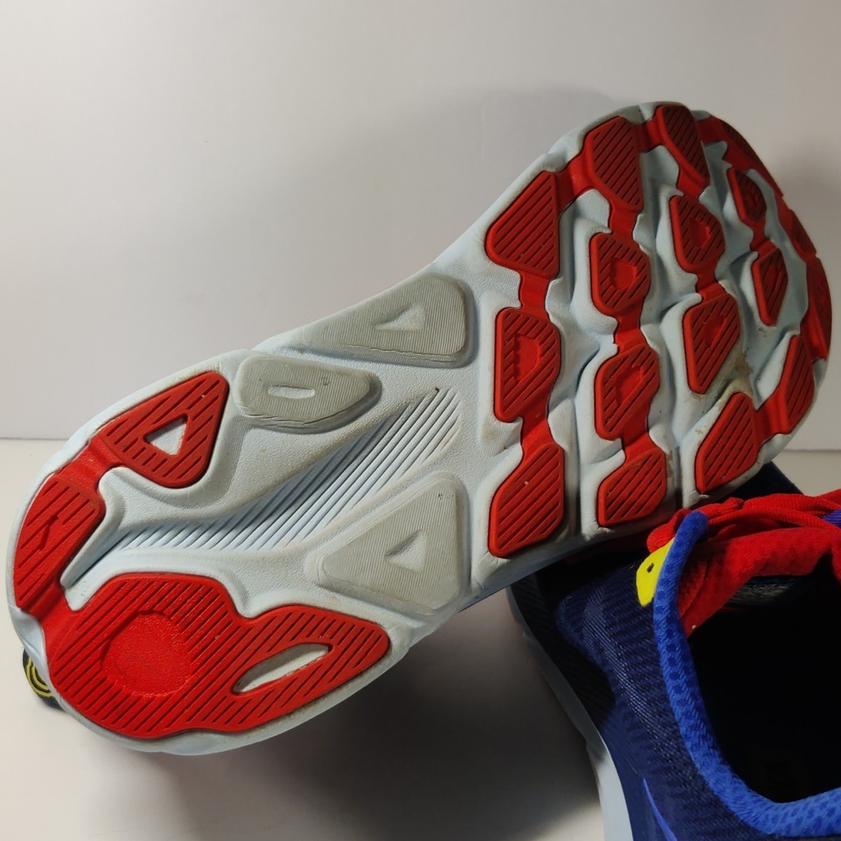 HOKA Clifton 9 Men’s 12 Wide Blue Orange Running Shoes Lightweight Cushion thumbnail 14