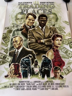 Trading Places Eddie Holly Poster 2020 Pvt. Commission Mondo BNG 24x36  5/35