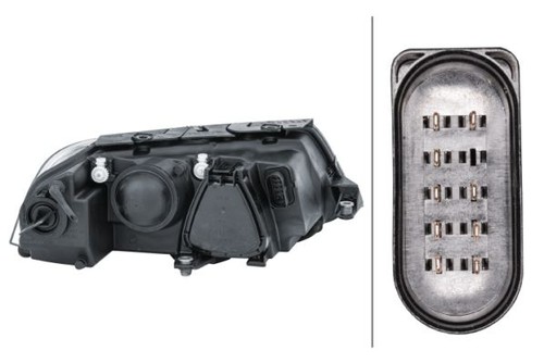 Faro proiettore per vw passat b5 3bg 00-05 sinistro lato guida TYC 20-6244-25-2 - Foto 3 di 11