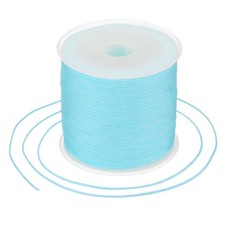 0.8mm Nylon String for Bracelets 44 Yards Nylon Beading Thread Sky Blue