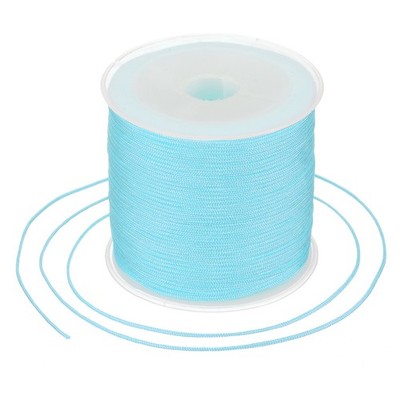 0.8mm Nylon String for Bracelets 44 Yards Nylon Beading Thread Sky Blue