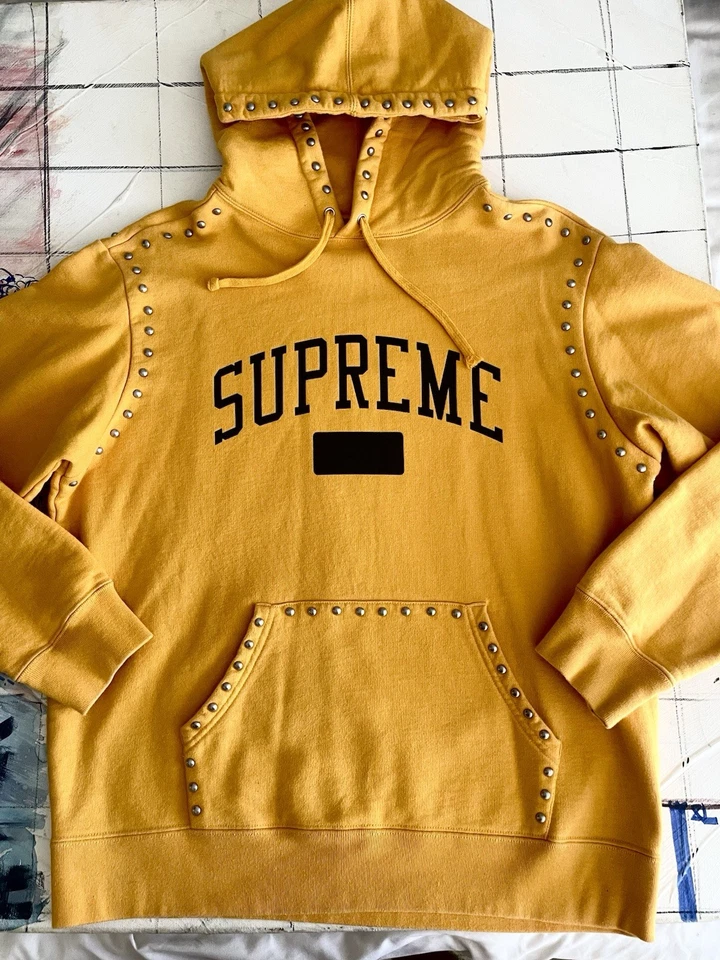 Supreme Orange Studded Pull-Over Sweater Medium  23” - Image 2 of 4