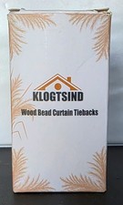 Klogtsind Magnetic Wood Bead Curtain Tiebacks Wood,2 