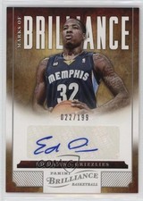 2012-13 Panini Brilliance Marks of Brilliance 22/199 Ed Davis #177 Auto 05fy