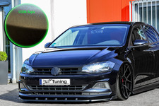 Spoilerschwert Frontspoiler V2 mit Wings aus ABS für VW Polo 6 2G OEM Optik