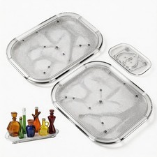 2 Pack Fridge Lazy Susan Organizer, 360  Rotating Refrigerator Lazy Susan