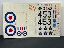 Decals - Frog 1:72 Canberra Mk.8/12 Low Level Bomber F203