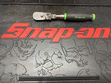 Snap On Tools Fhx80b 38 Drive Soft Grip Locking Flex Head Ratchet Green Used