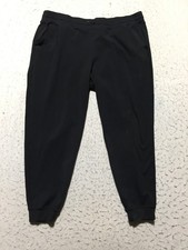32 Degrees Jogger Sweatpants Womens XL Black Elastic Waist Pockets Drawstring