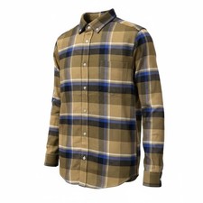 Men's Cotton Shirt LS Flannel Pattern Check Office Wedding Party Work Tops P2