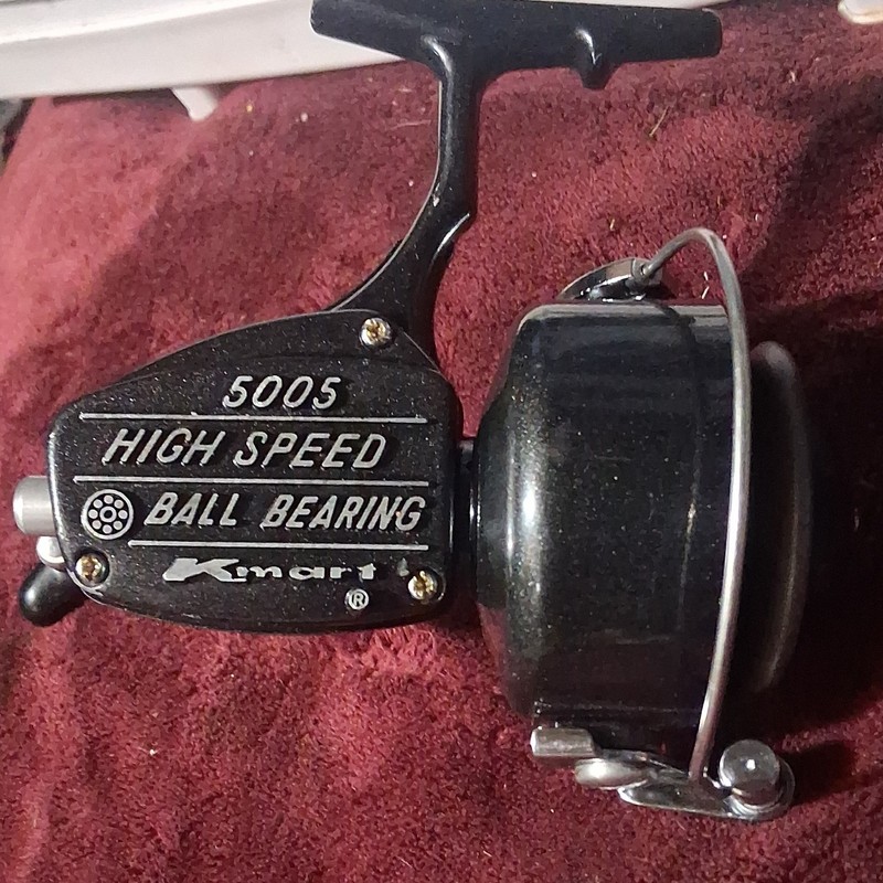 Kmart 5005 High Speed Ball Bearing Vintage Freshwater Spinning Fishing Reel