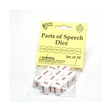 Koplow Dice d6 Parts of Speech Dice 10 New