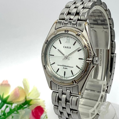 Working SEIKO Watch Seiko Alba CARIB QZ Popular Vinta… - Gem