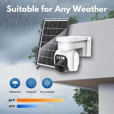 Cellular Security Camera Outdoor Wireless, No WiFi Needed Solar Powered 4G LTE C