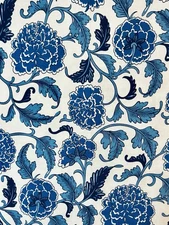 Micheal Miller Fabrics Ming Elegance Blue Blue Fat Eighth 9x21