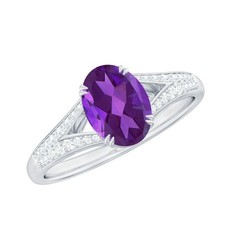 1.2 ctw Round Amethyst StackableTrio Ring Set 925 Sterling Silver