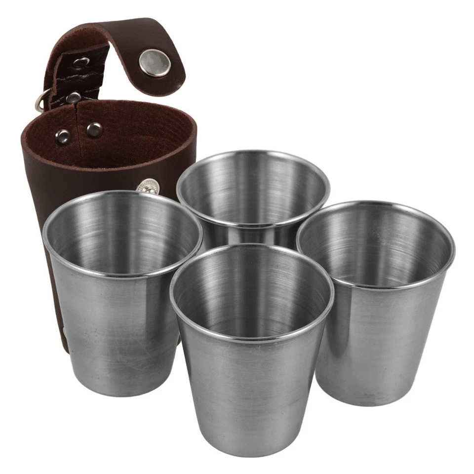 5 Pcs Tazza Da Campeggio in Acciaio Inossidabile Tazze Inossidabili - Immagine 4 di 4