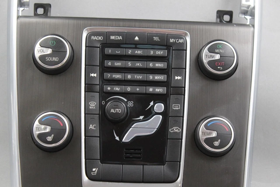 Perillas negras de asiento sin calefacción con control de temperatura para VOLVO S60 39232 14-18 Foto 2 de 4