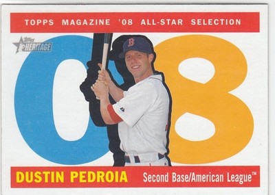 2009 Dustin Pedroia Topps Heritage All Star SHORT PRINT SP #483 - Boston Red Sox
