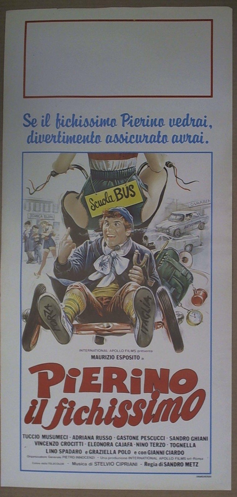 Locandina originale film Pierino il fichissimo (1981) - Regia di Alessandro Metz