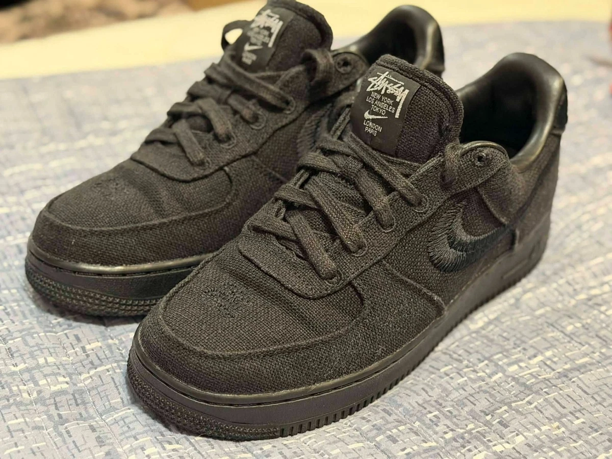 Nike Air Force 1 Low Stussy Black | eBay
