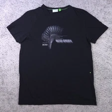 BOSS Martin Kaymer T-Shirt Men Large Golf Green Label Graphic Tee Crew Neck Hugo