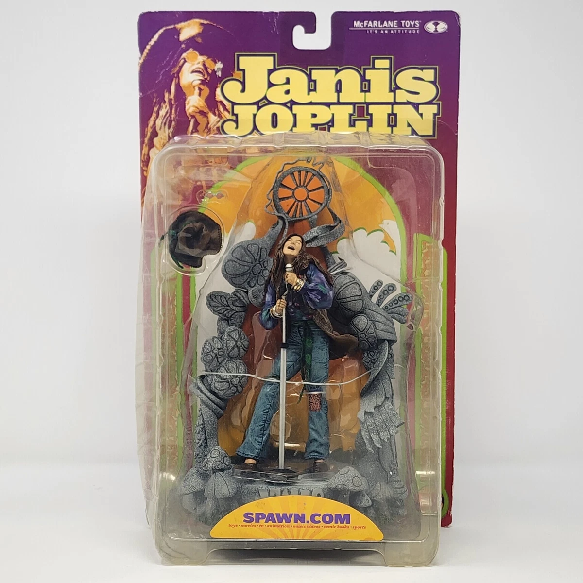 McFarlane Toys Action Figure Janis Joplin Music Action Figures for