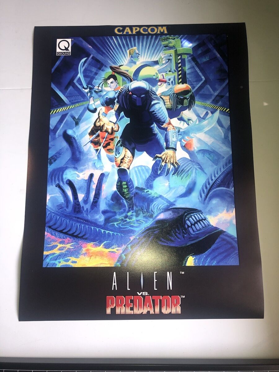Alien vs predator AVP CPS2 Poster 12x16” capcom arcade game Alien vs predator AVP CPS2 Poster 12x16” capcom arcade game