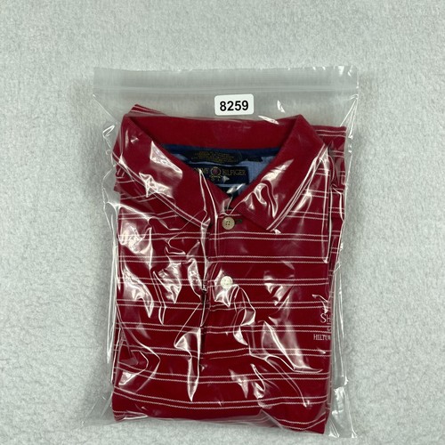 Tommy Hilfiger Polo Shirt Mens Large Red Shipyard Golf Club Hilton Head Island - 第 15/15 張圖片