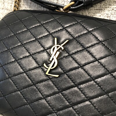 NEW SAINT LAURENT 733667 GABY CHAIN POUCH IN BLACK QUILTED NEW SAINT LAURENT 733667 GABY CHAIN POUCH IN BLACK QUILTED