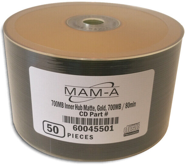 50-Pak MAM-A (Mitsui) GOLD/GOLD 52X 80-Min Archival CD-R's, Mitsui 45501 | eBay 50-Pak MAM-A (Mitsui) GOLD/GOLD 52X 80-Min Archival CD-R's, Mitsui 45501 | eBay