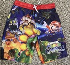 NINTENDO 2008 Super Mario Galaxy Swim Shorts Youth/Boys Large 10/12 RARE