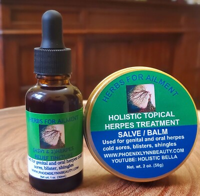 All- Natural Out break  COMBO Treatment -Salve and Tincture- Very Potent