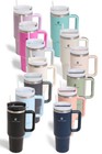 COMFYLUXE Colorful 40oz Stainless Steel Insulated Tumbler Handle Lid and Straw