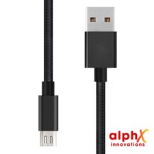 Micro USB to USB 2.0 Data Nylon Braided Fast Charging Cable for Smartphones