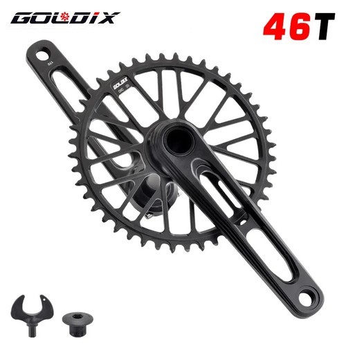 165/170/175mm Cranks Arms Gravel MTB Road Bike Crankset Double Chainring 50-34T - Picture 15 of 42
