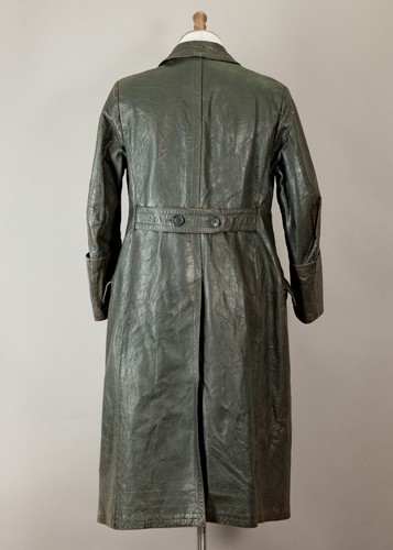 1940s German Officer Wehrmacht Waffen-SS Leather trench coat - Picture 6 of 21
