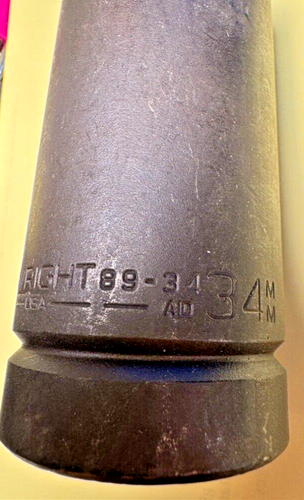 Wright Tool 89-42MM 42MM 1" Drive 6 Point Deep Metric Impact Socket USA Warranty - Picture 5 of 5