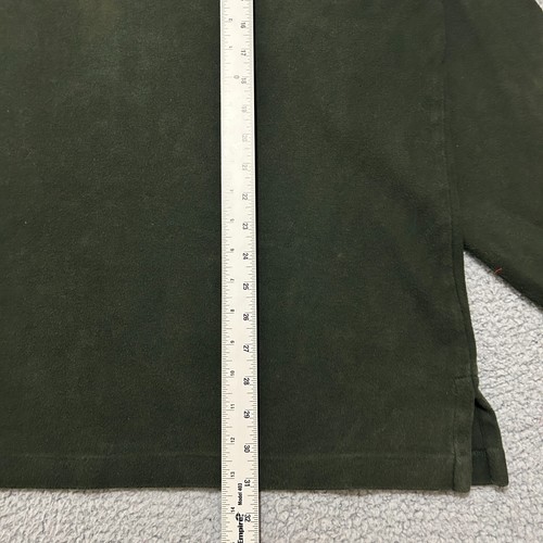 Vintage Polo Sport 1/4 Zip Sweatshirt Men XL Loose Green Plaid Collar Pullover - Picture 7 of 8