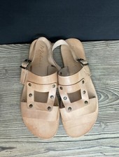 Matisse Starcrossed Tan Leather Brazilian Studded Sandals Size 10M