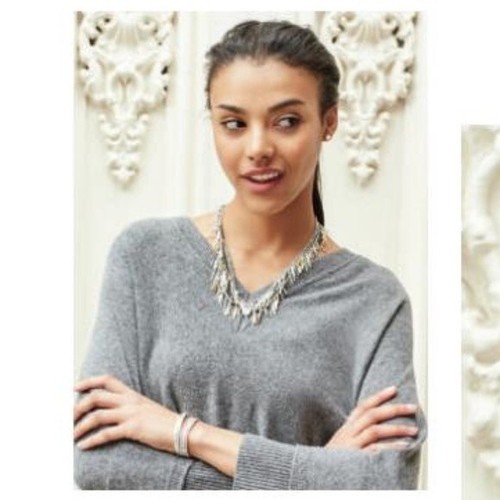 Stella & Dot Freya Necklace 6 Ways To Wear Chain Beaded Fringe Mixed Metals - Picture 2 of 10