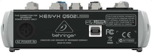 Behringer XENYX Q502USB 5 Input Mixer with Mic Preamp & USB - Picture 3 of 3