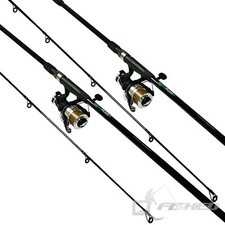 2 x Carp Fishing Rods And Reels. 12ft Fishing Rod With Reel And Line