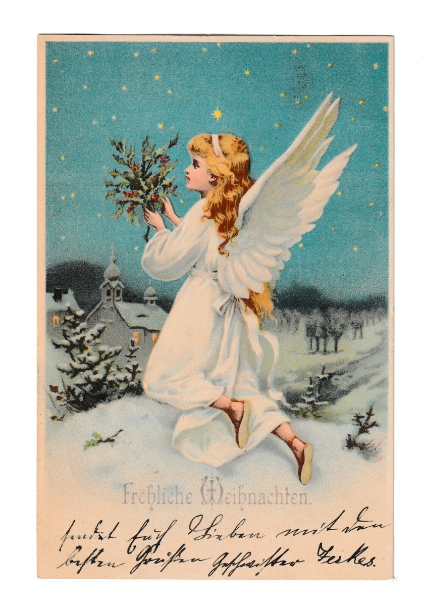 Christmas Angel. MERRY CHRISTMAS. CPA 679 | eBay