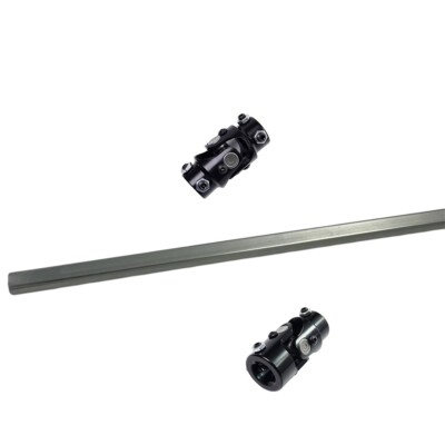 22'' Length Steering Shaft+9/16'' 26-Spline 3/4'' DD+3/4''DD x 1''DD U Joint Kit