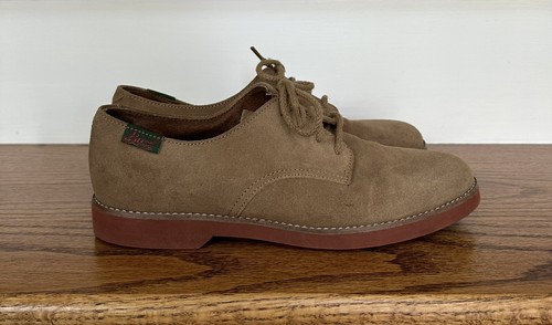 GH Bass Co. Brown Suede Leather Nubuck Lace Up Oxford Shoes kids size 8.5