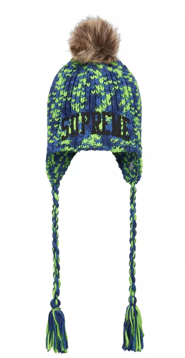 Casquette hiver Supreme New Era Toboggan Beanie Royal Knit Hat FW22 taille unique NEUF