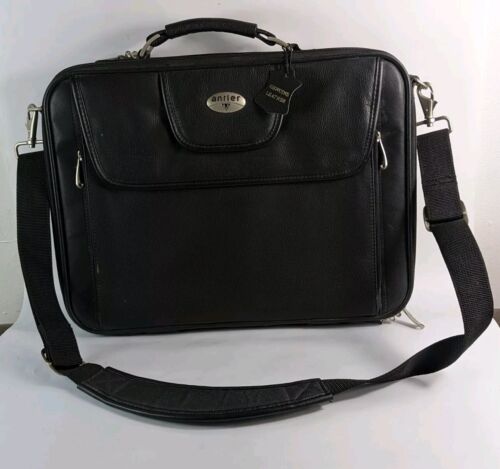 Bolso de trabajo con estuche de cuero negro para portátil Antler 42 cm X 31 cm - Imagen 3 de 6