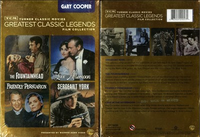 TCM GARY COOPER 4 CLASSIC MOVIE COLLECTION DVD WARNER VIDEO NEW